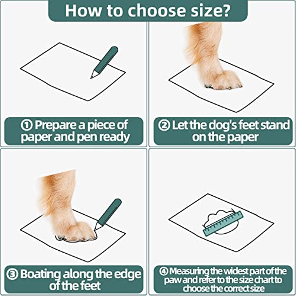 Dog Boots Breathable Dog Shoes for Small Medium Large Dogs; Waterproof Anti-Slip Puppy Booties Paw Protector for Hot Pavement Winter Snow Hiking with Reflective Straps 4PCS - Image 206