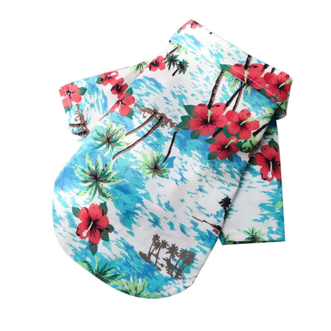 Hawaii Beach clothing for Pet Dog Cat T-Shirts Cute for Small to Medium Dog Cats Cool Summer Vest Camp Shirt Clothes; dog clothes - Image 2
