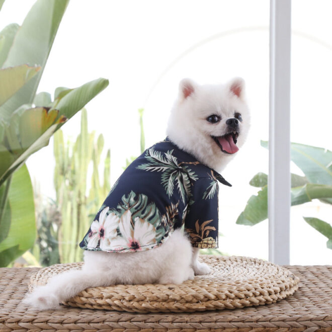 Hawaii Beach clothing for Pet Dog Cat T-Shirts Cute for Small to Medium Dog Cats Cool Summer Vest Camp Shirt Clothes; dog clothes - Image 7