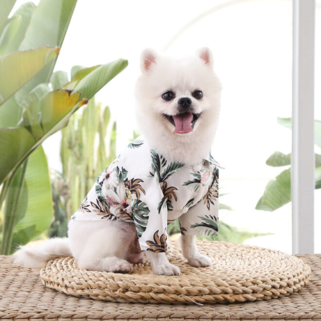Hawaii Beach clothing for Pet Dog Cat T-Shirts Cute for Small to Medium Dog Cats Cool Summer Vest Camp Shirt Clothes; dog clothes - Image 10