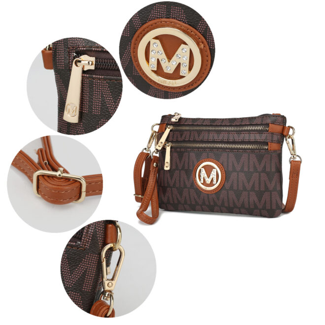 MKF Collection Geneve M Signature Crossbody & Wristlet by Mia k - Image 22