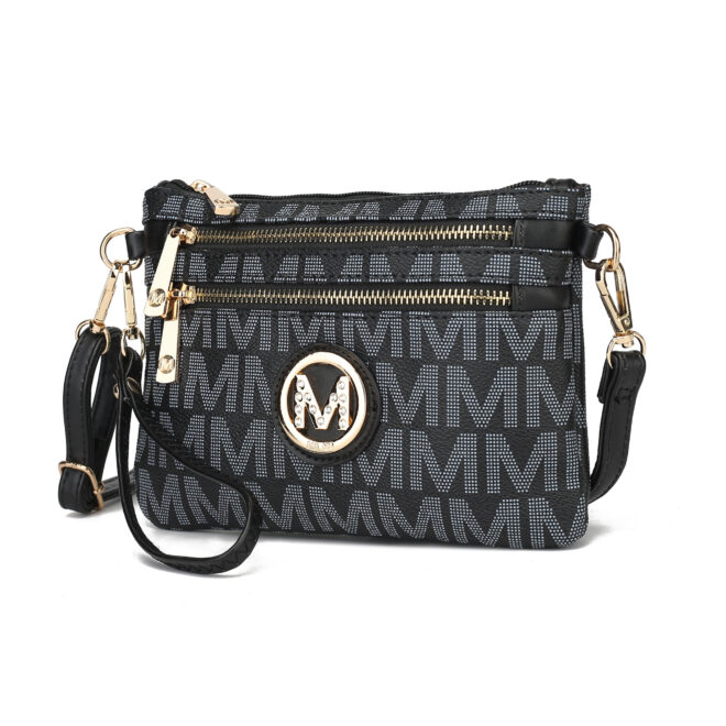 MKF Collection Geneve M Signature Crossbody & Wristlet by Mia k