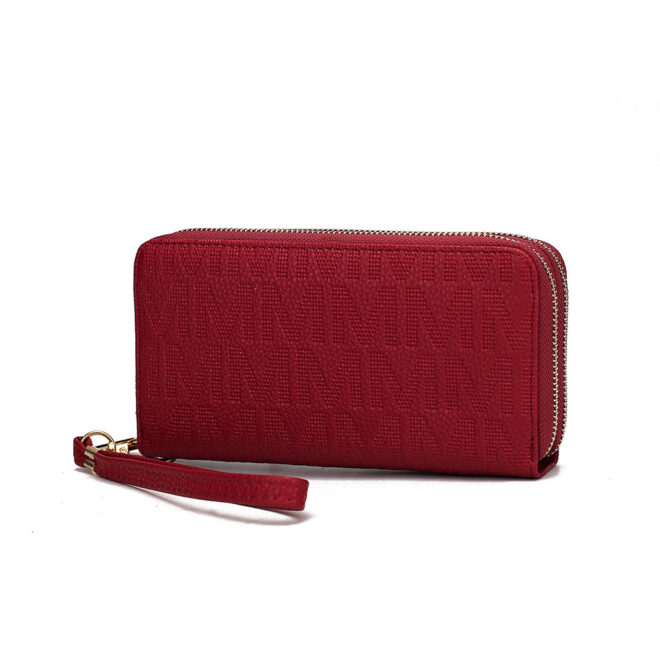MKF Collection Lisbette Embossed M Signature Wallet by Mia k - Image 7