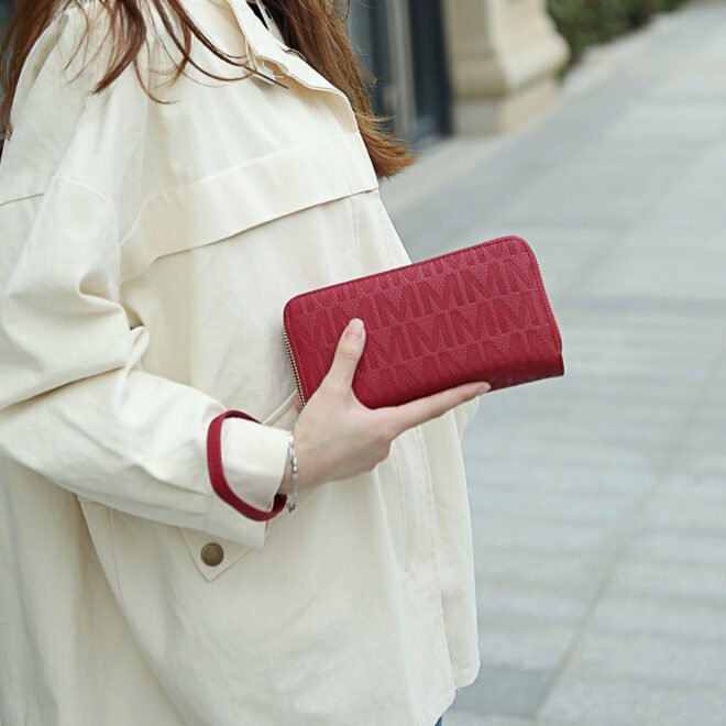 MKF Collection Lisbette Embossed M Signature Wallet by Mia k - Image 14