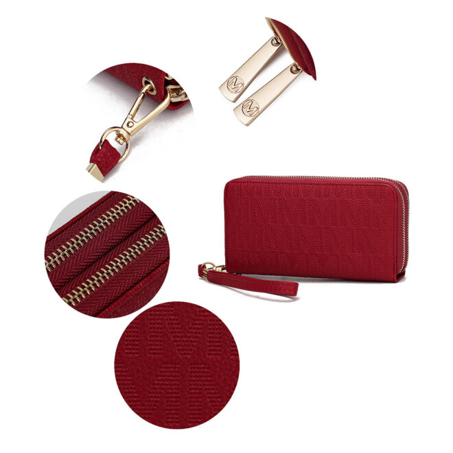 MKF Collection Lisbette Embossed M Signature Wallet by Mia k - Image 15