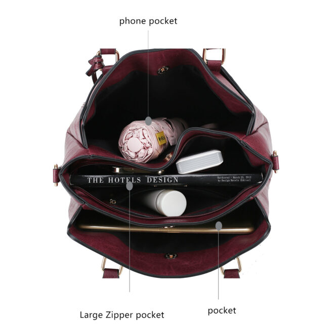 MKF Collection Elodie Triple Compartment Women's Tote Bag by Mia k - Image 51