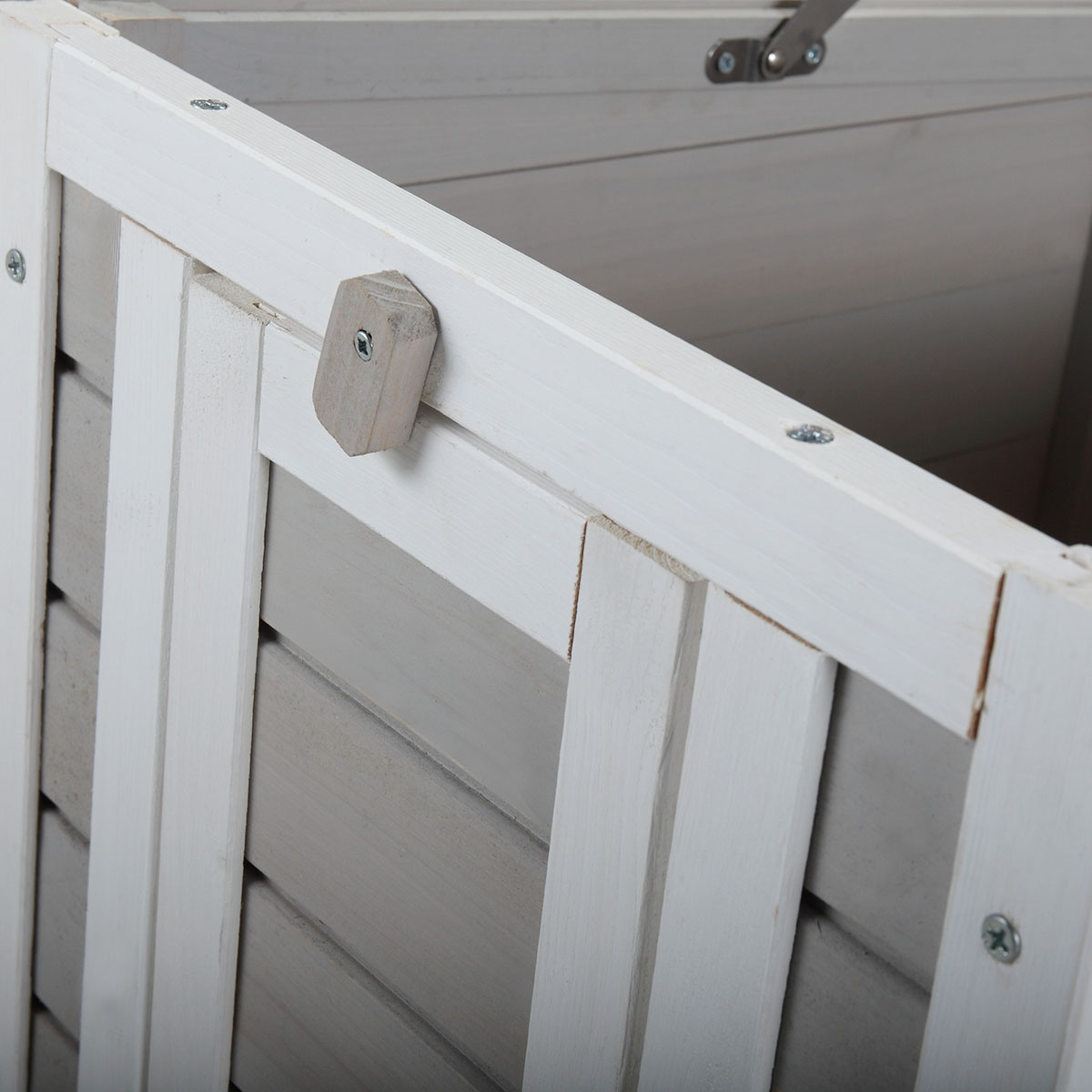 Modern Wooden Rabbit Cat Dog Hutch, Indoor/Outdoor Retreat House with Openable Roof for Small Pets, Weatherproof, Gray - Image 6