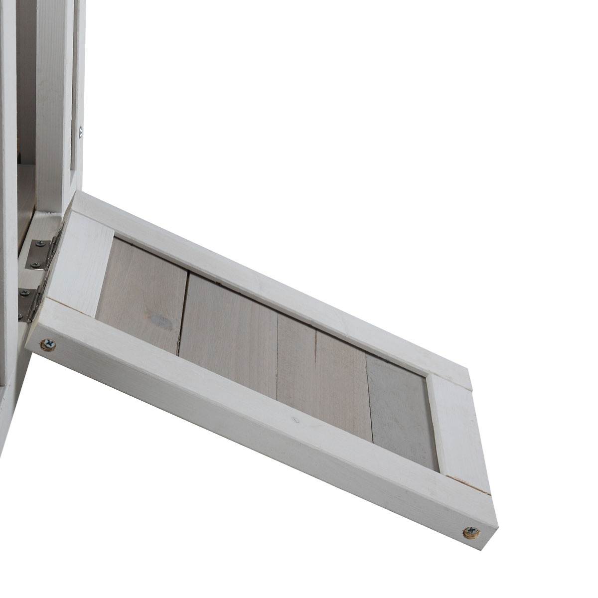 Modern Wooden Rabbit Cat Dog Hutch, Indoor/Outdoor Retreat House with Openable Roof for Small Pets, Weatherproof, Gray - Image 7