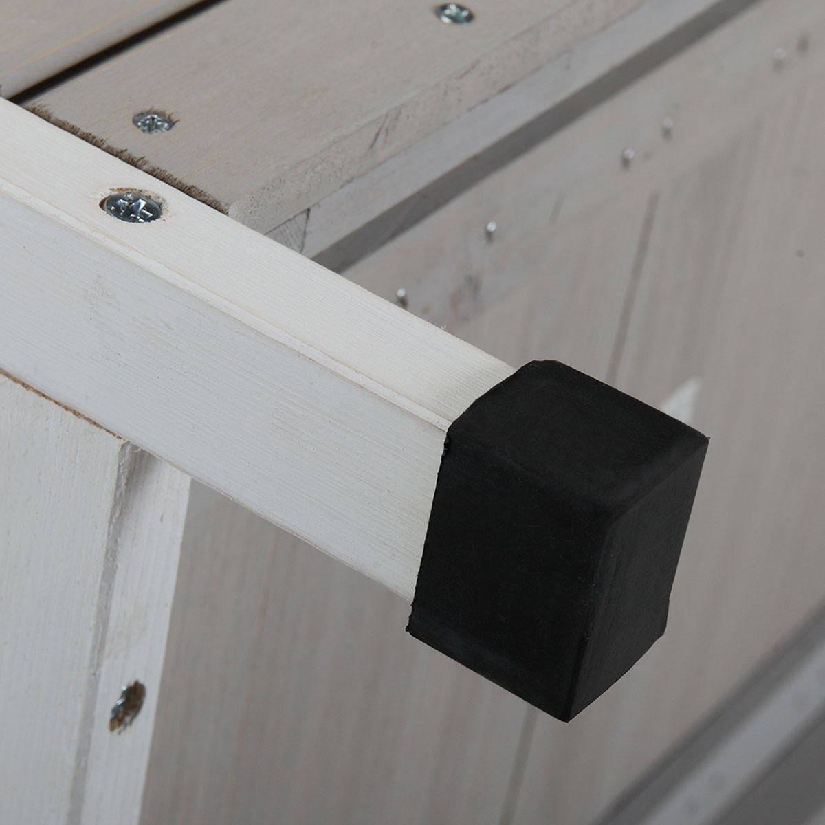 Modern Wooden Rabbit Cat Dog Hutch, Indoor/Outdoor Retreat House with Openable Roof for Small Pets, Weatherproof, Gray - Image 9