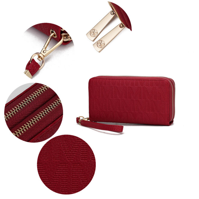 MKF Collection Lisbette Embossed M Signature Wallet by Mia k - Image 61