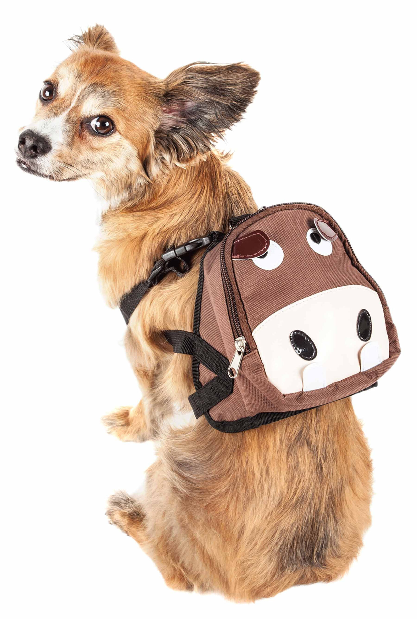Pet Life 'Mooltese' Large-Pocketed Compartmental Animated Dog Harness Backpack - Image 9