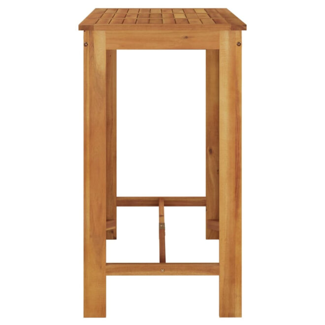 Patio Bar Table 47.2"x23.6"x41.3" Solid Wood Acacia - Image 4