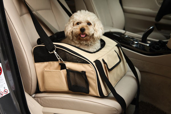 Ultra-Lock' Collapsible Safety Travel Wire Folding Pet Car Seat Carrier - Image 5