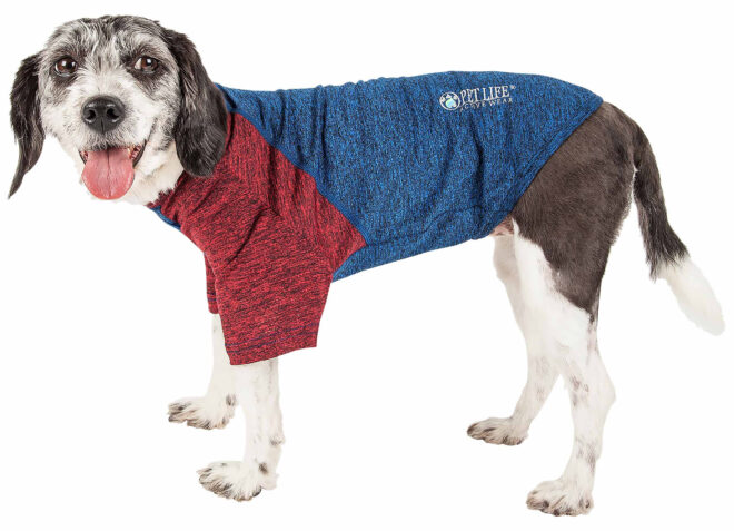 Pet Life Active 'Hybreed' 4-Way Stretch Two-Toned Performance Dog T-Shirt - Image 213
