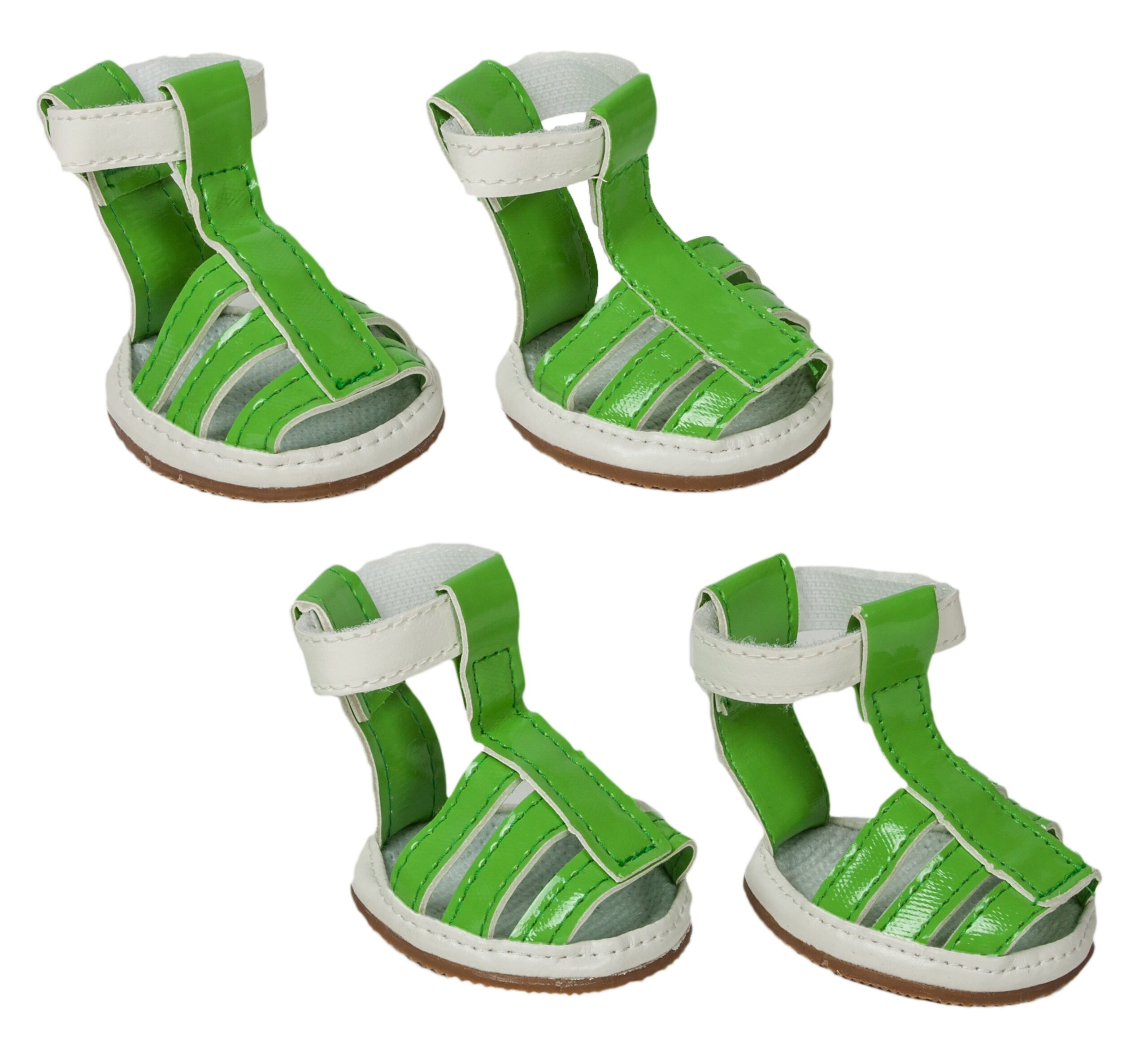 Buckle-Supportive Pvc Waterproof Pet Sandals Shoes - Set Of 4 - Image 11