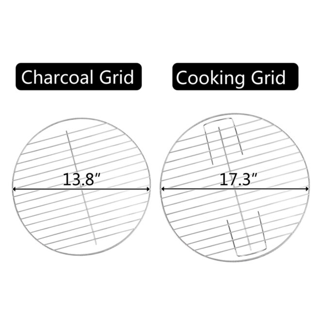 18 Inch Apple Charcoal Stove Enamel (Cover Furnace Body) White Side Wheel Diameter 15cm - Image 12