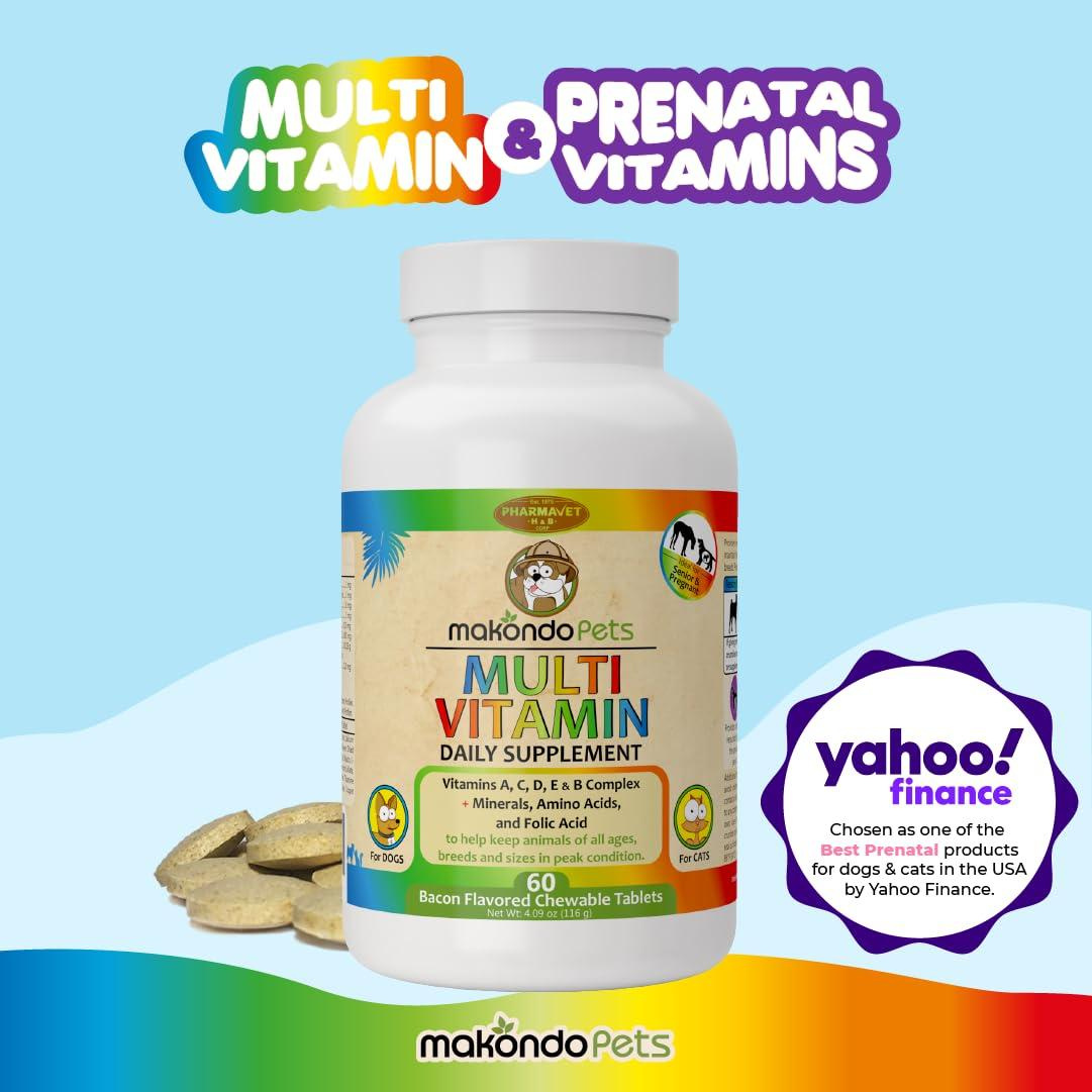 Prenatal Dog Vitamins Multivitamin for Dogs and Cats with Folic Acid Minerals and Amino Acids Ideal for Pregnant Breast Feeding and Newborn Pets Senior Dog Supplement Complete Puppy Vitamins - Image 2