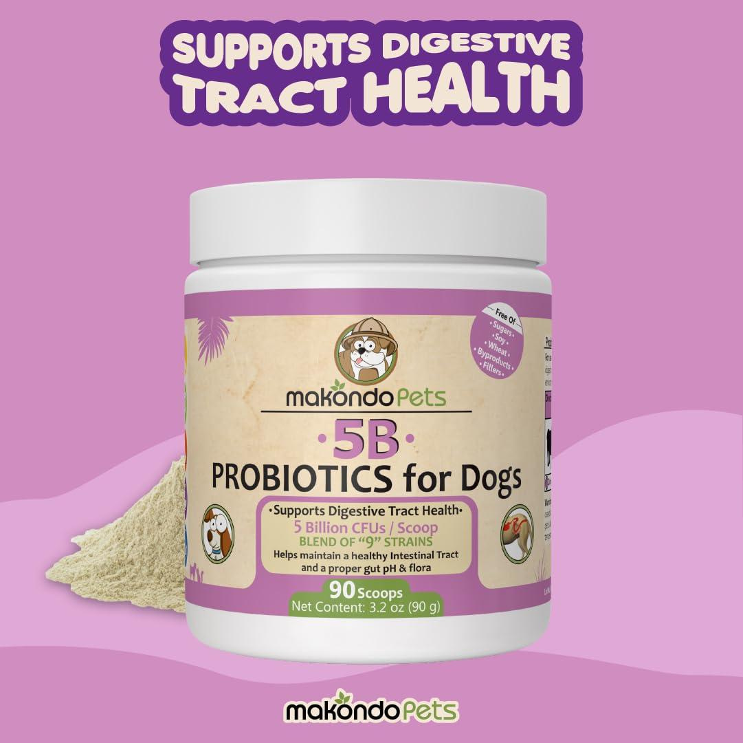 Probiotics for Dogs & Puppies Extra Strength 9 Species 5 Billion CFU per Scoop of Dog Probiotics and Digestive Enzymes for Dogs Support Fiber for Dogs Dog Allergy Relief Powder Probiotic for Dogs - Image 8