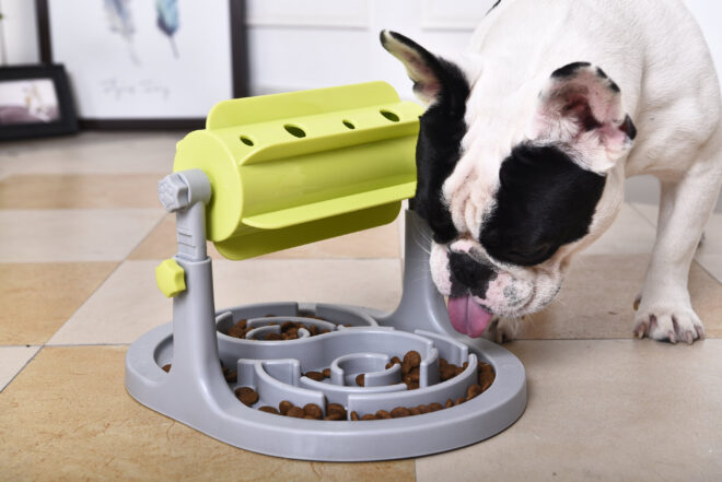 Pet Life 'Roto Paw' IQ Training Interactive Rotating Slow Dog Feeder - Image 5
