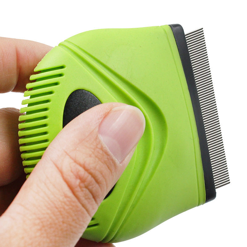 Pet Life 'Grazer' Handheld Travel Grooming Cat and Dog Flea and Tick Comb - Image 2