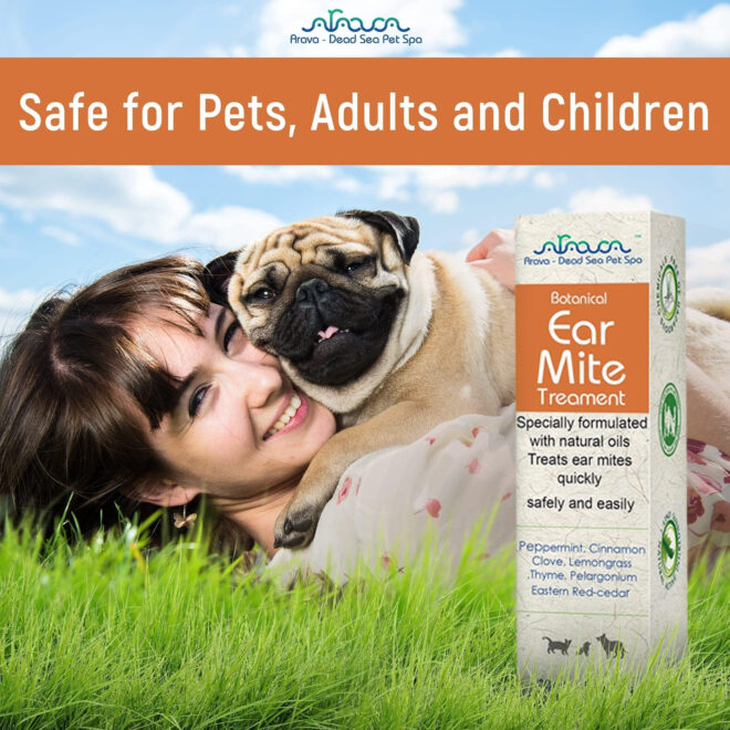 Natural Ear Mite Treatment for Dogs Cats Pet Ear Mites Infection Cleaner Treat Inaccessible Areas Prevent Infections NOT for Cats Under 13 LBS and Puppies Under 9 Months - Image 2