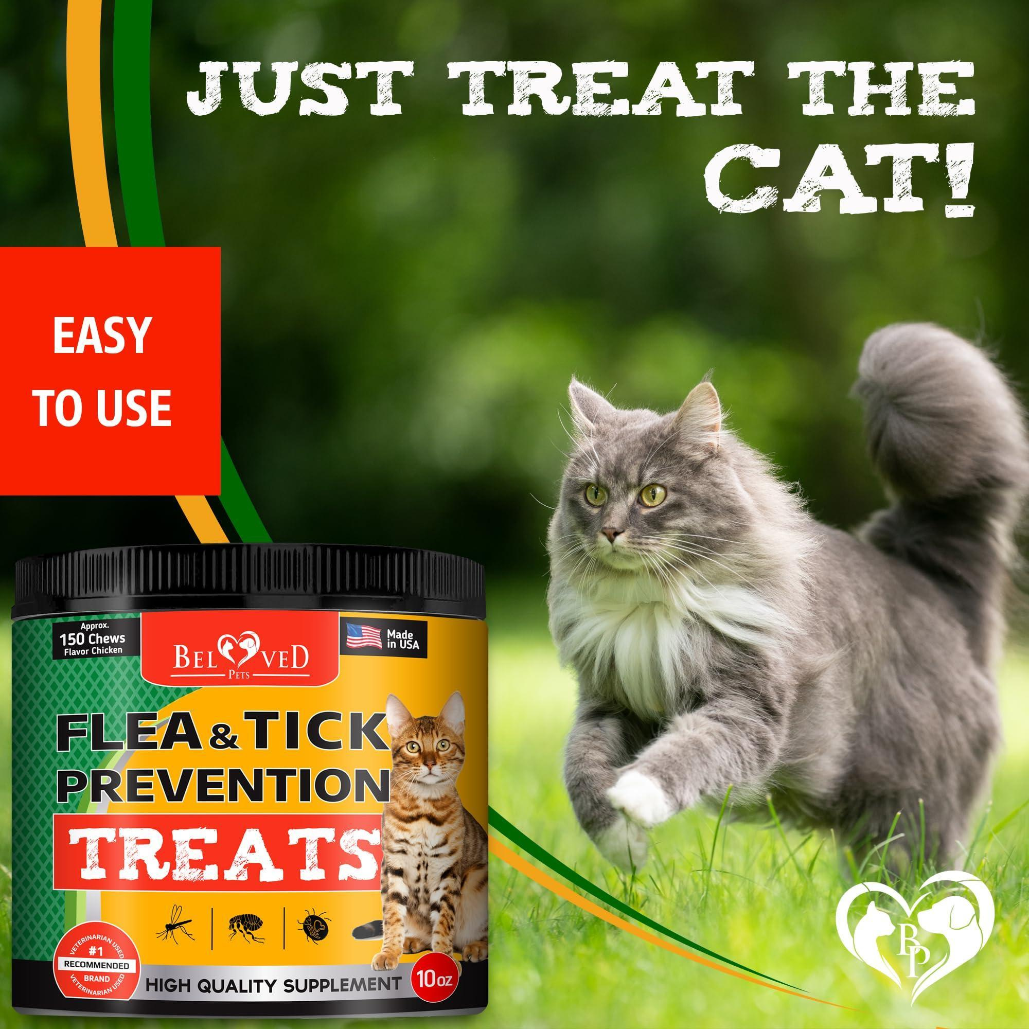 Flea and Tick Prevention Chewable Pills for Dogs and Cats Revolution Oral Flea Treatment for Pets Pest Control Natural Defense Chewables Small Tablets Chicken FLavor for Cats - Image 7