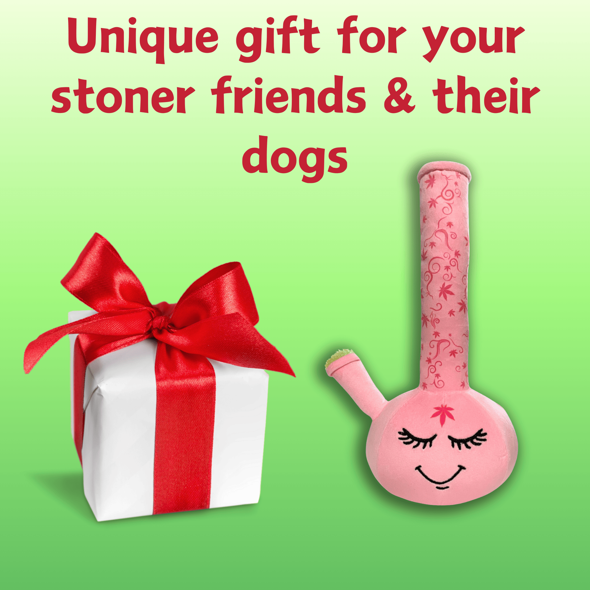My Name is Harmony Bong, Funny Squeaky Weed Dog Toy, Cute Stuffed Parody Pot Bong, Cool Plush 420 Novelty Gift for Pets, Sized for Puppies & Small, Medium & Large Breeds, Fetch & a Photo Prop - Image 5