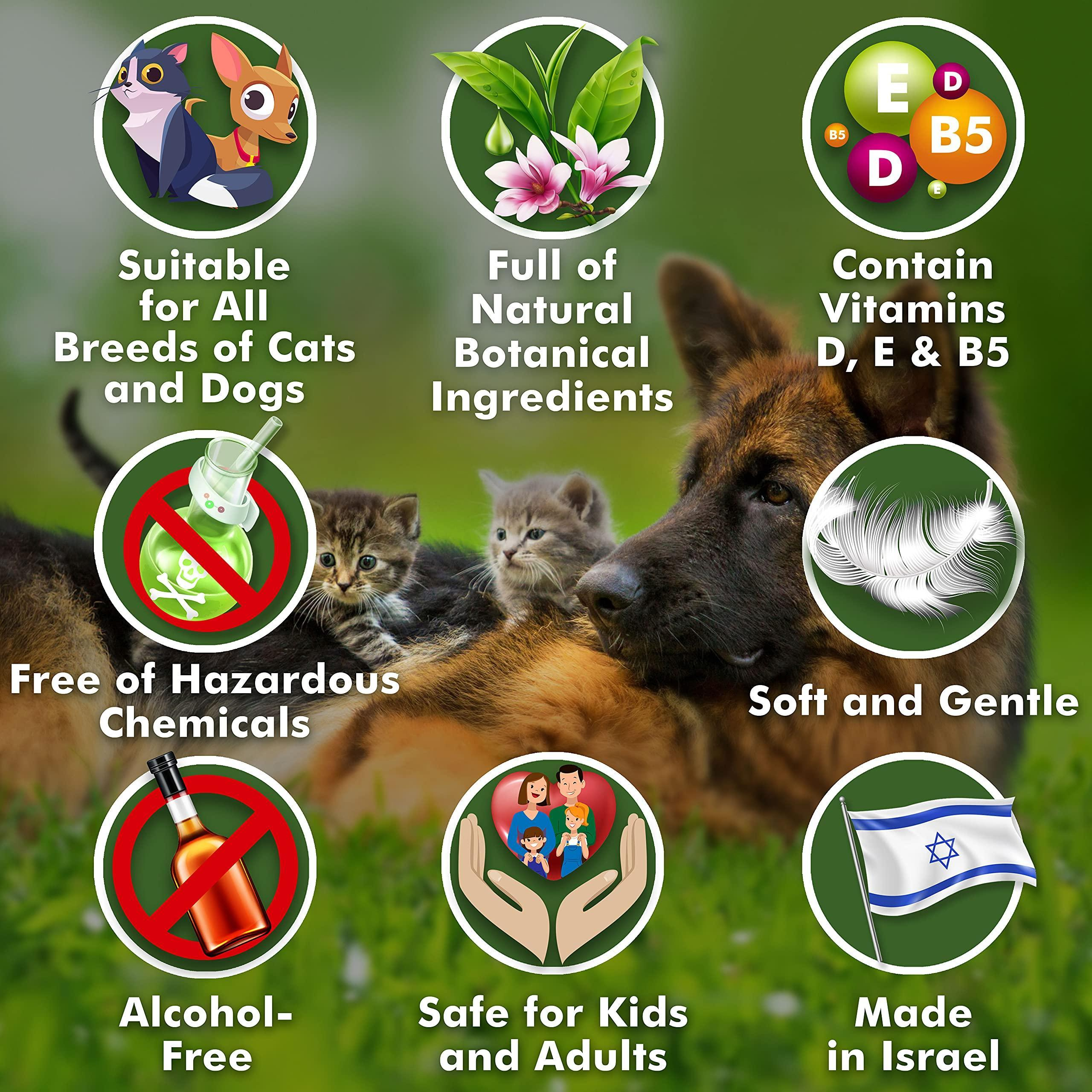 Ear Cleaner Wipes for Dogs Cats Puppies Kittens 100 Count Natural Medicated Cleansing Deodorizer Removes Dirt Wax - Image 2