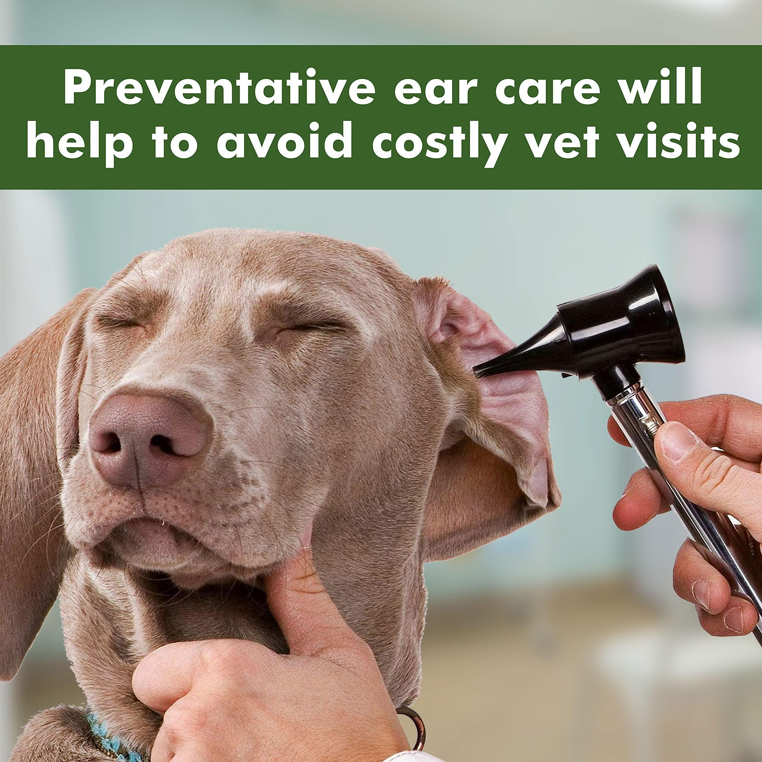 Ear Cleaner Wipes for Dogs Cats Puppies Kittens 100 Count Natural Medicated Cleansing Deodorizer Removes Dirt Wax - Image 4