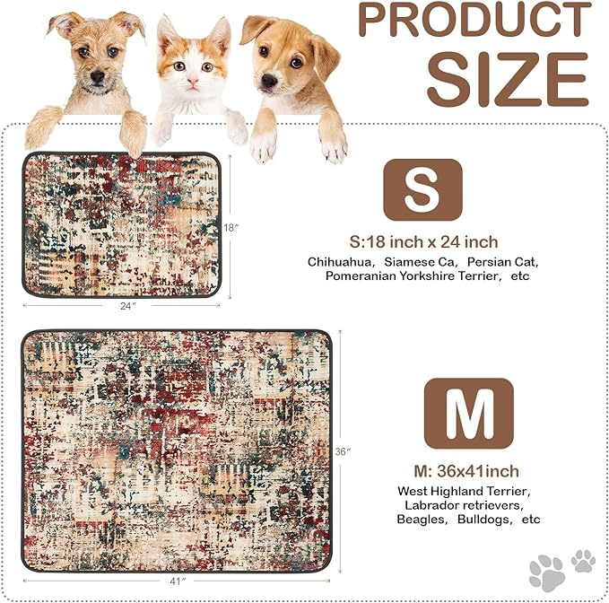 Qeils Washable Pee Pads for Dogs, 2 Pack Reusable Puppy Pads 18"x24" Super Absorbent Leakproof Dog Training Pads, Non-Slip Potty Pads for Floor, Crate,Couch, Whelping Pads Litter Mat Puppy Supplies - Image 11