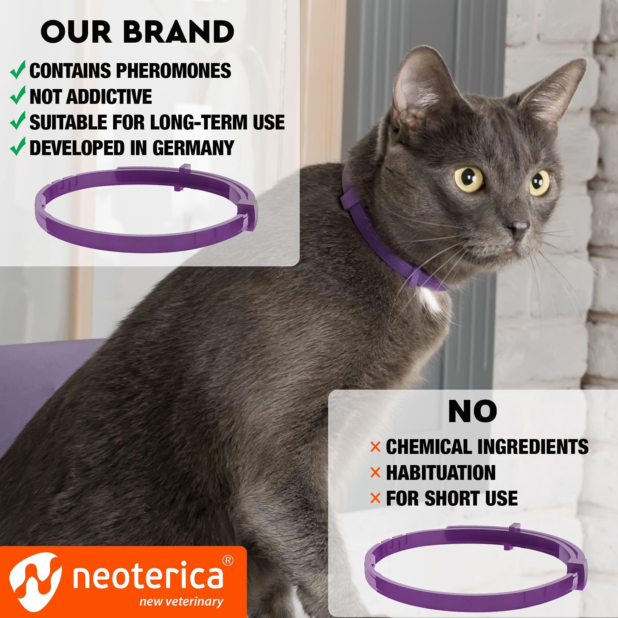 Cat Calming Collar Pet Anti Anxiety Products Feline Calm Pheromones Collars Cats Stress Relief Comfort Helps with Pee New Zone Aggression Fighting with Dogs - Image 5