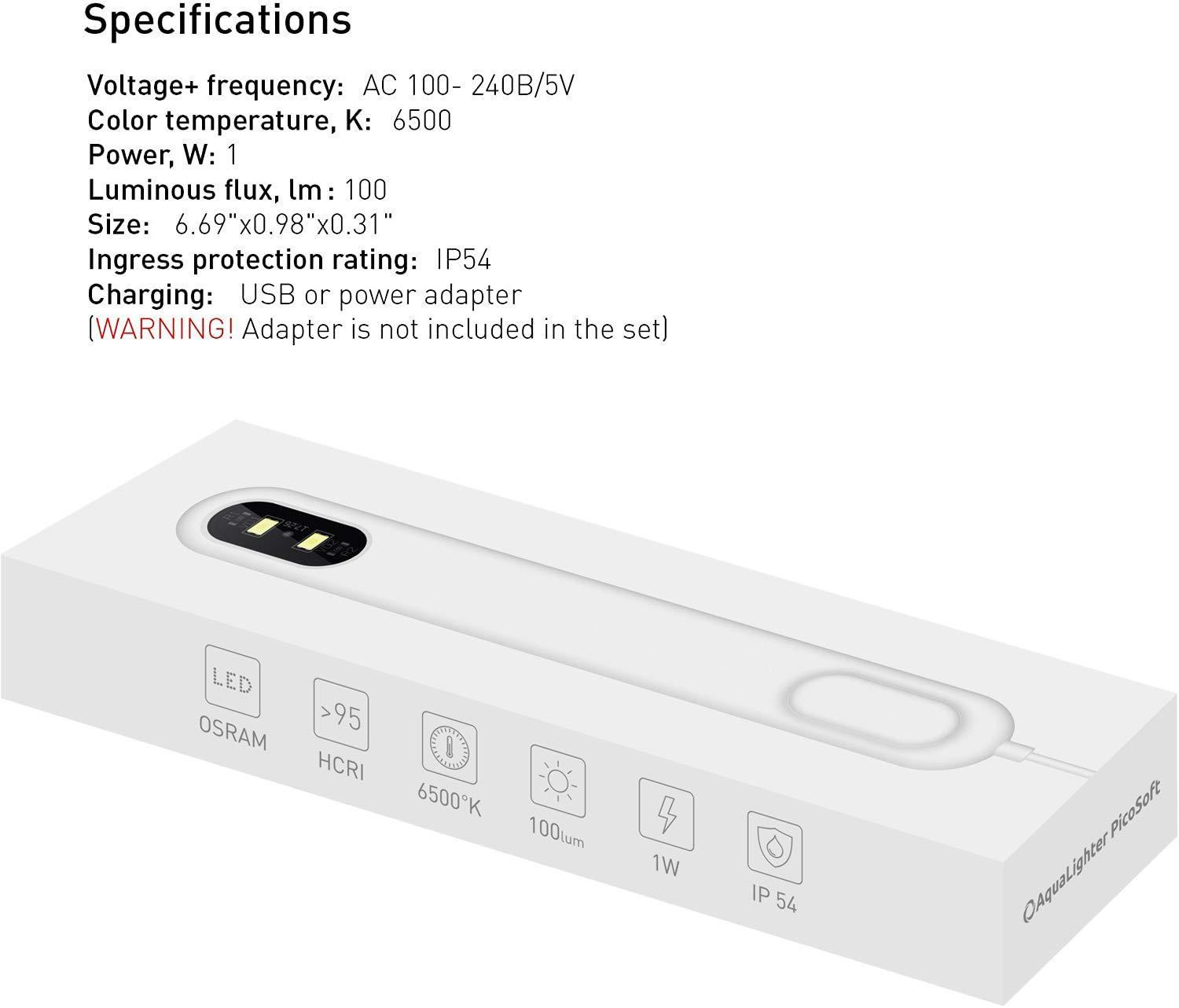 Fish Tank Light White Clip On Aquarium Light LED Flexible Lamp for Freshwater Small Aquarium Light White Color 5 Gallon - Image 3