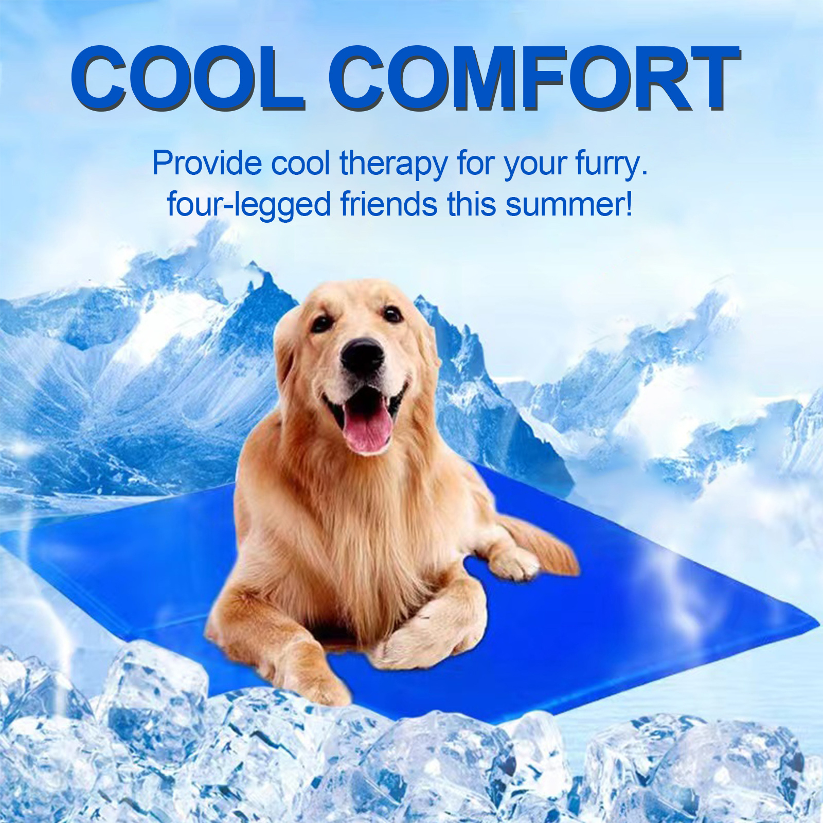 Dog Cooling Mat, Pet Cooling Mat for Dogs and Cats, Pressure Activated Dog Cooling Pad, No Water or Refrigeration Needed, Non-Toxic Gel - Image 14