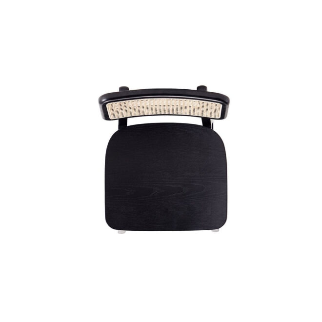Manhattan Comfort Versailles Counter Stool in Black and Natural Cane - Image 10