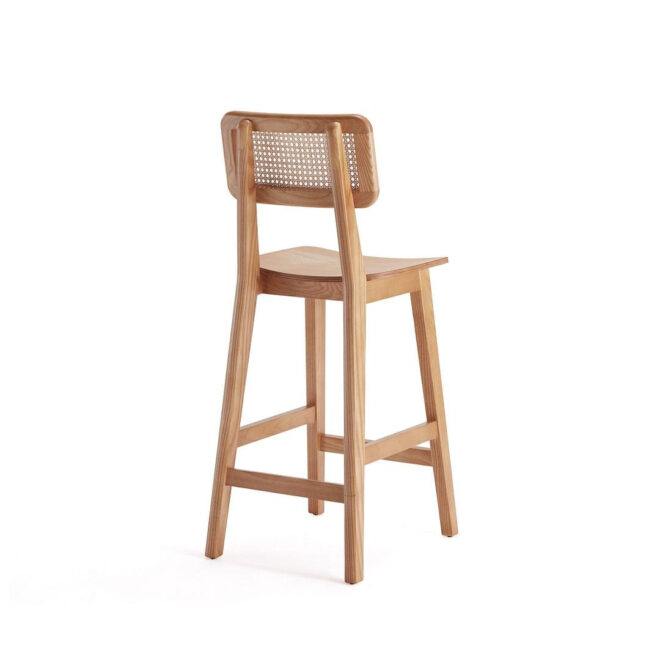 Manhattan Comfort Versailles Counter Stool in Nature Cane - Image 6