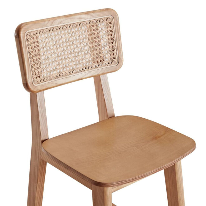 Manhattan Comfort Versailles Counter Stool in Nature Cane - Image 10