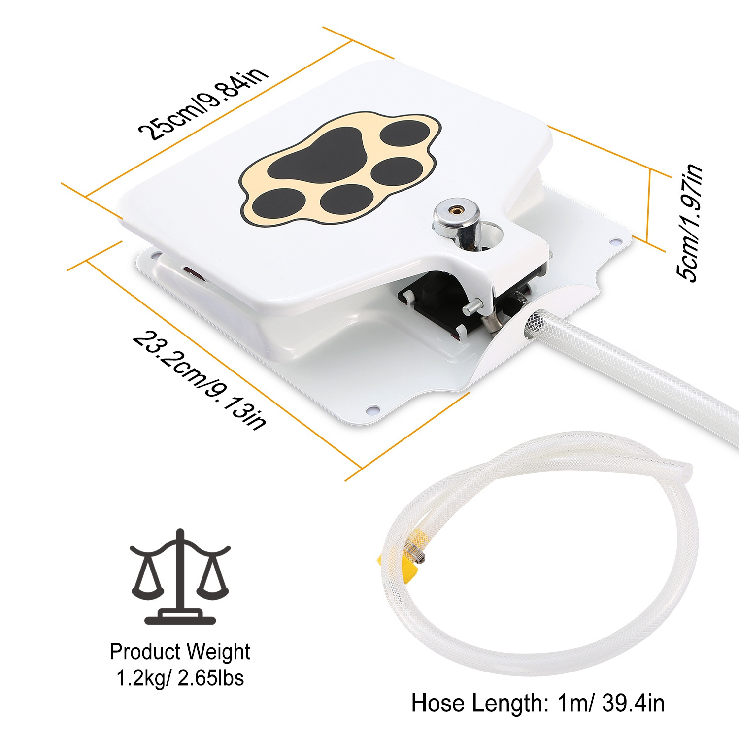 Dog Water Fountain Outdoor Dog Pet Water Dispenser Step-on Activated Sprinkler - Image 7