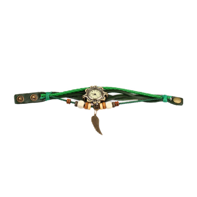 Beautiful Bohemian Style Retro Handmade Leather Angel Wing Women's Watches - Image 5