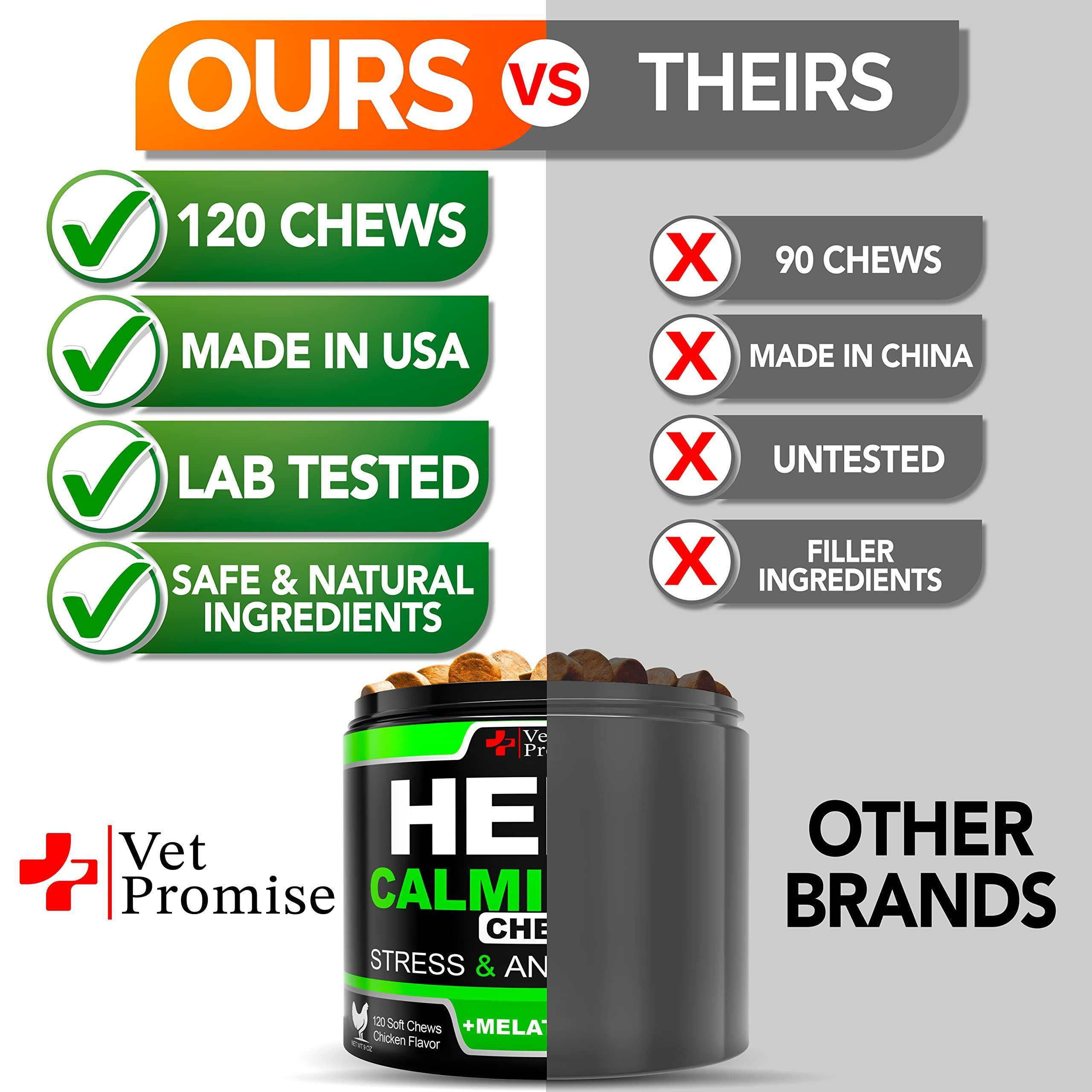 Hemp Calming Chews for Dogs with Anxiety and Stress Dog Calming Treats Dog Anxiety Relief Melatonin for Dogs Hemp Oil for Dogs 120 Treats - Image 5