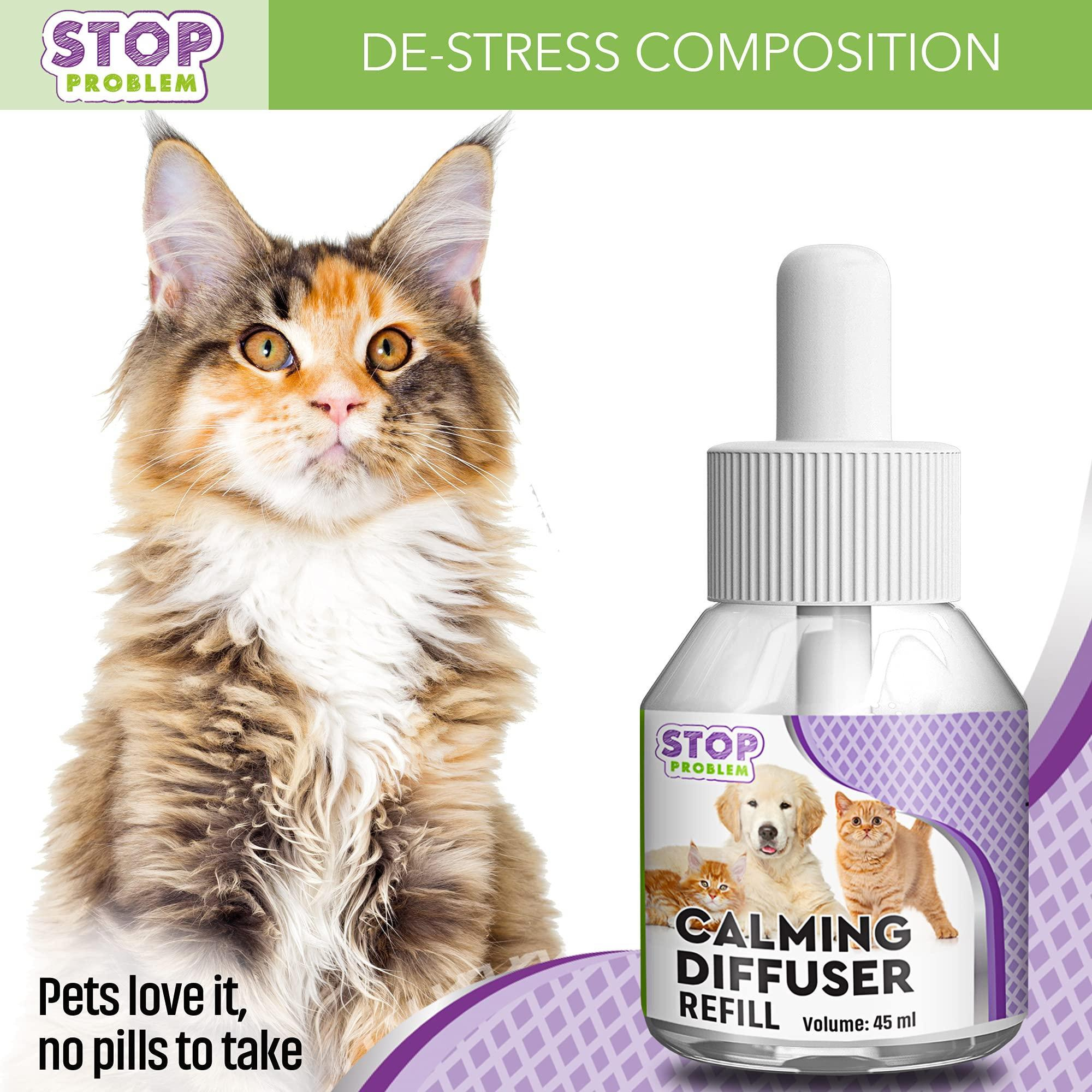 Cat Calming Diffuser & Pet Anti Anxiety Products Feline Calm Pheromones Plug in & Cats Stress Relief Comfort Help with Aggression New Zone Pee Fighting with Dogs & Other Behavior - Image 7