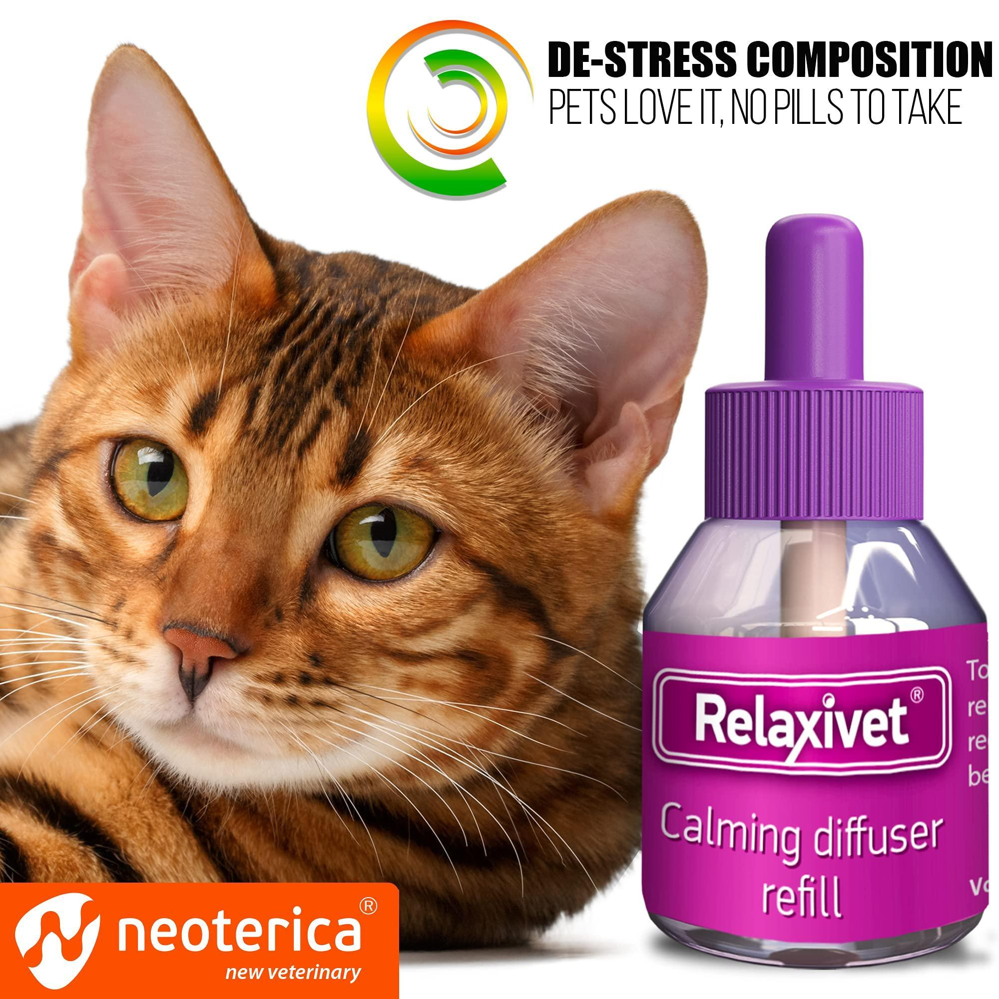 Calming Cat Diffuser Refill 6 Pcs Anti Anxiety Pet Products Feline Calm Pheromones Cats Comfort Stress Relief Help with Pee New Zone Aggression Fighting with Dogs Behavior Control - Image 5