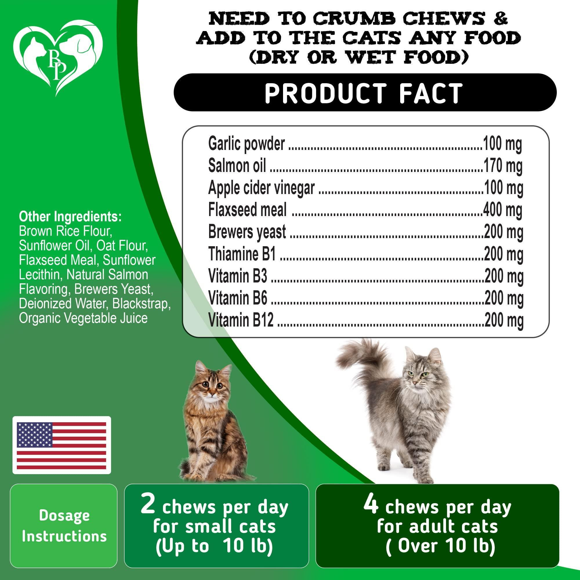 Flea and Tick Prevention Chewable Pills for Cats Revolution Oral Flea Treatment for Pets Pest Control & Natural Defense Chewables Small Tablets Salmon Fish Taste - Image 5