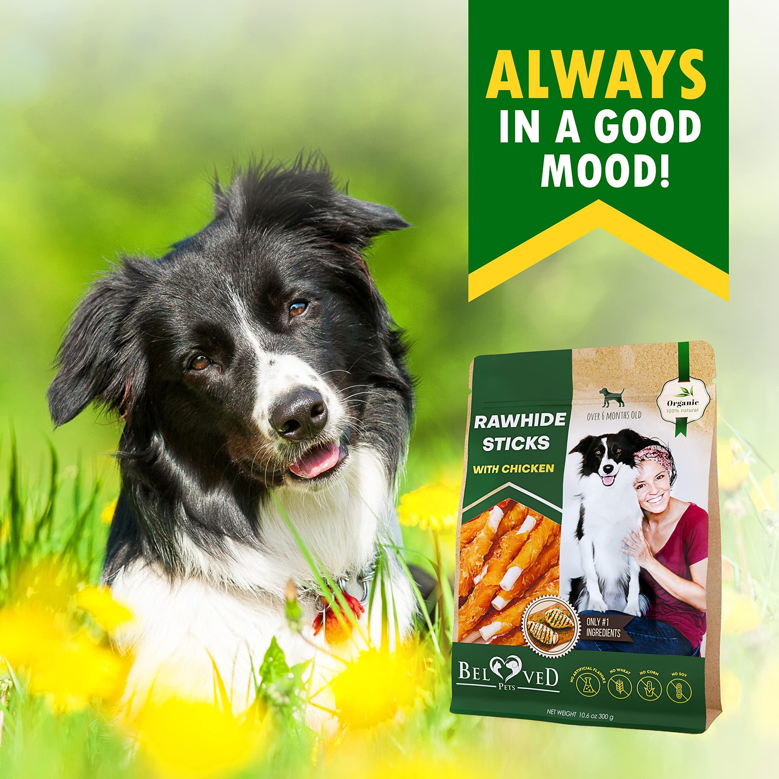 Dog Sticks Wrapped with Chicken & Pet Natural Chew Treats Grain Free Organic Meat & Human Grade Dried Snacks in Bulk for Training Small & Large Dogs - Image 7