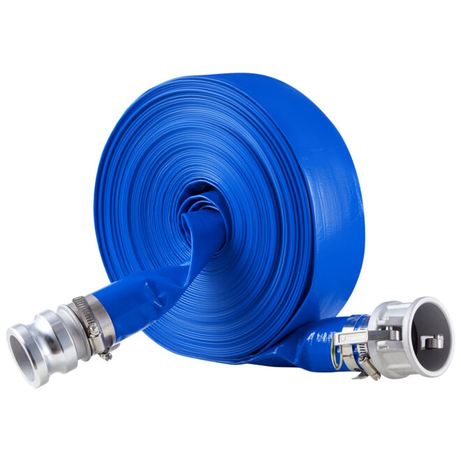 VEVOR Backwash Hose 2 in x 100 ft Blue High Quality Hose Complete Fittings - Image 10