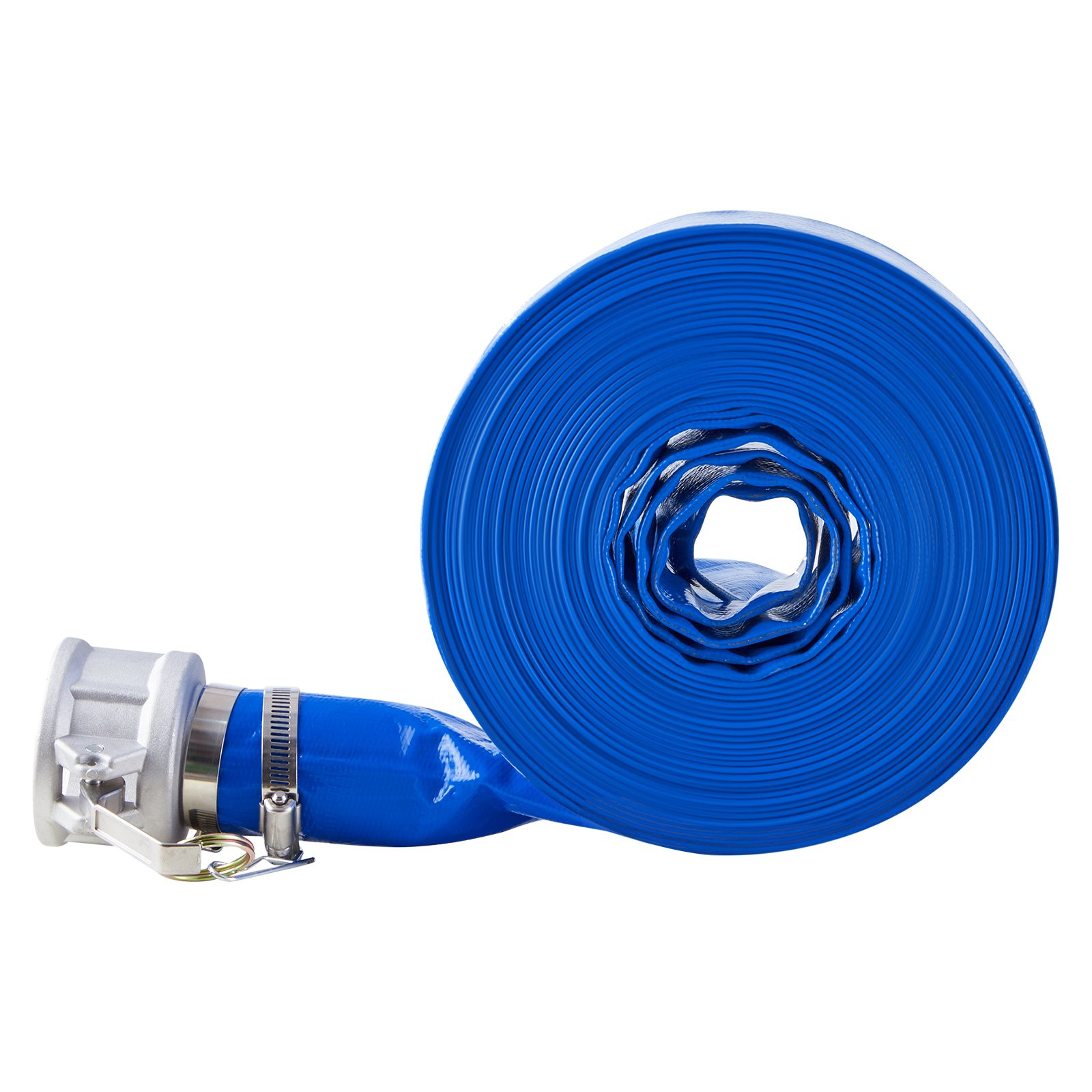 VEVOR Backwash Hose 3 in x 50 ft Blue High Quality Hose Complete Fittings - Image 11