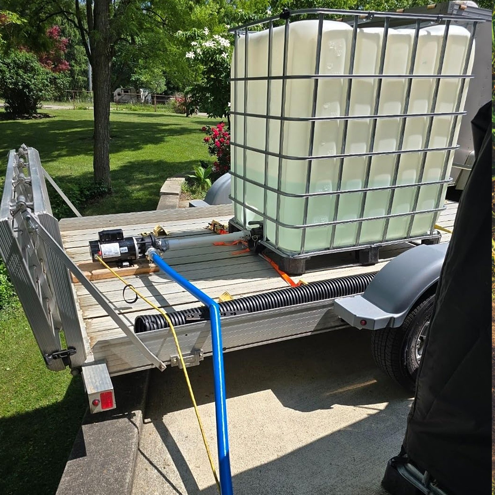 VEVOR Backwash Hose 3 in x 50 ft Blue High Quality Hose Complete Fittings - Image 8