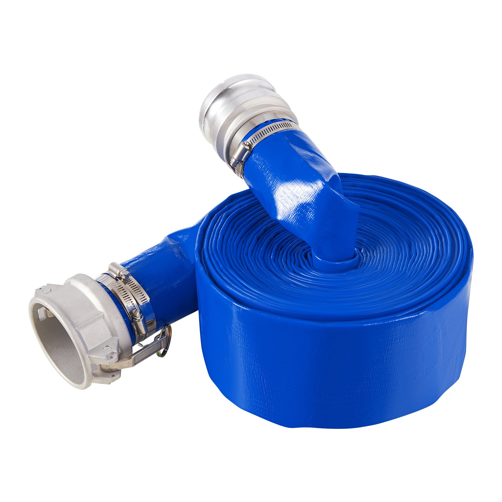 VEVOR Backwash Hose 3 in x 50 ft Blue High Quality Hose Complete Fittings - Image 9
