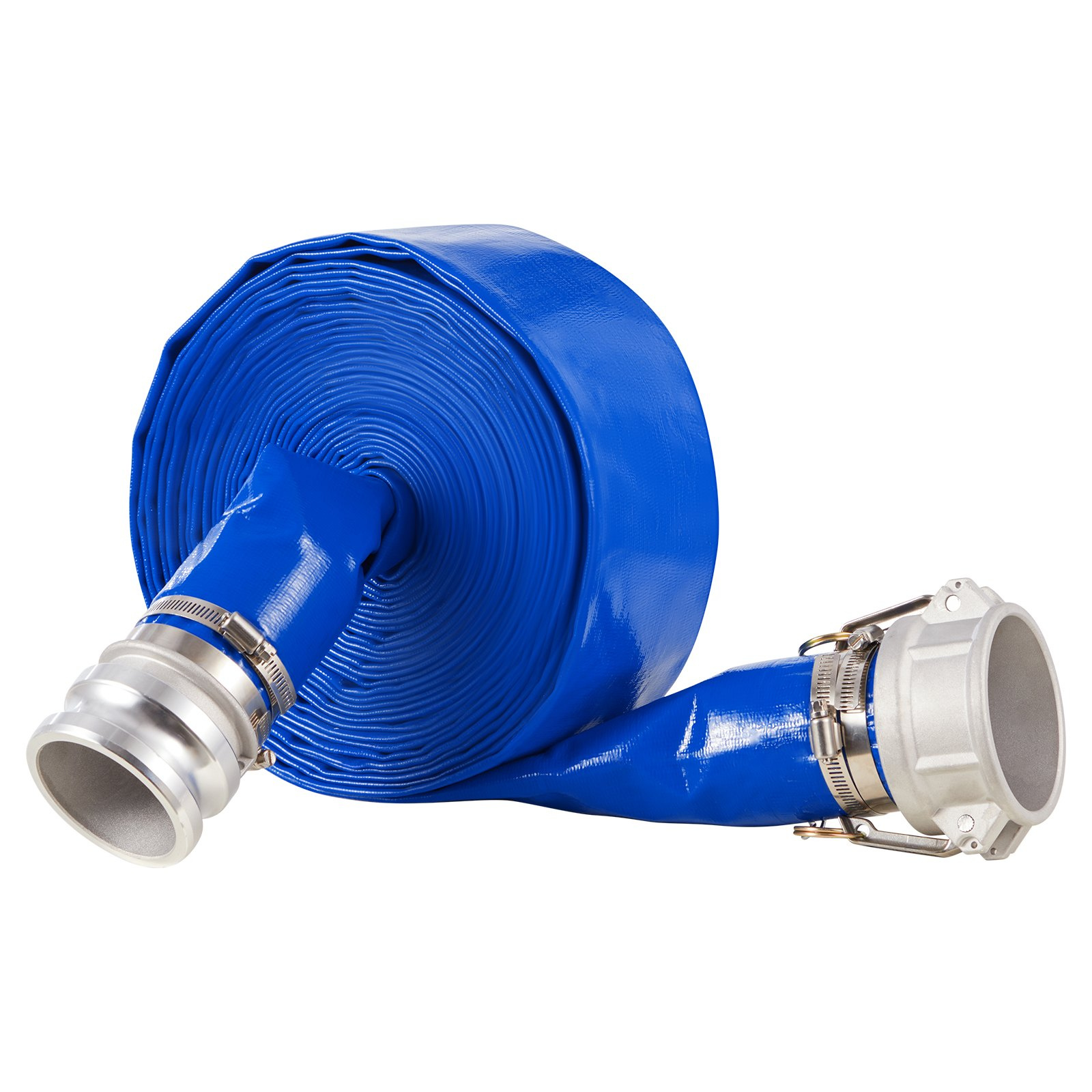 VEVOR Backwash Hose 3 in x 50 ft Blue High Quality Hose Complete Fittings - Image 10
