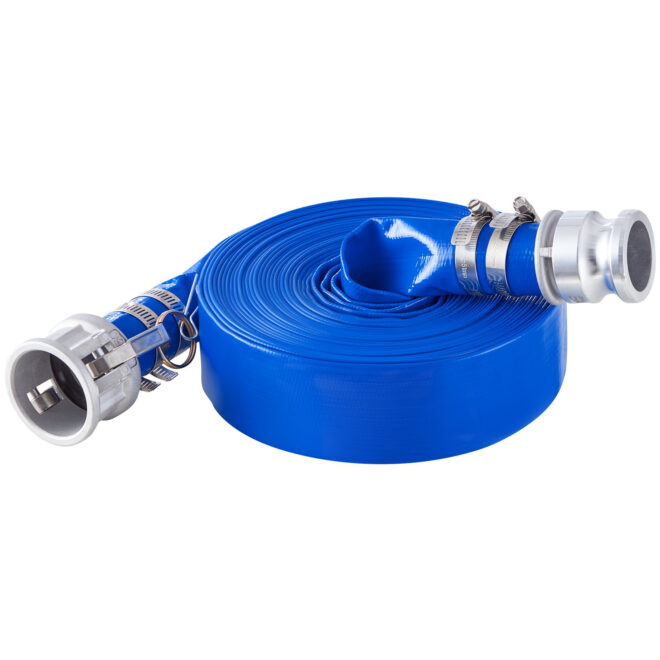 VEVOR Backwash Hose 1.5 in x 50 ft Blue High Quality Hose Complete Fittings - Image 9