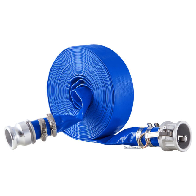 VEVOR Backwash Hose 1.5 in x 50 ft Blue High Quality Hose Complete Fittings - Image 10